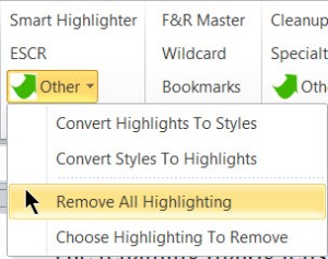 Remove All Highlighting